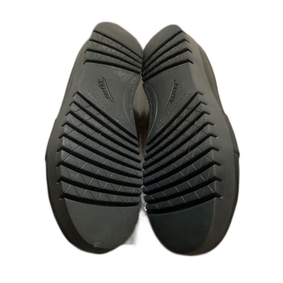 Earth Couture Alena Black Leather Platform Flats Comfort Casual Shoes - Picture 8 of 9